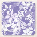 Recherche de motif floral vintage dessous de verres Violet