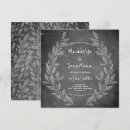 Recherche de tableau noir mariage invitations Boho