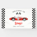 Recherche de voiture de course rouge posters Drapeau
