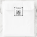 Recherche de noir et blanc merci autocollants Code qr