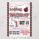 Zoek naar ladybug 1st birthday uitnodigingen Modern
