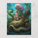 Zoek naar zee monsters briefkaarten Fantasie