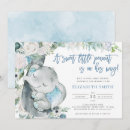 Recherche de floral elephant baby shower invitations Aquarelle