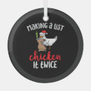 Recherche de poulet drôle ornements Noël