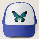 Recherche de papillon bleu casquettes Chenille