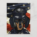 Recherche de policiers cartes postales Chien de police