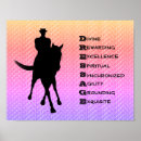 Zoek naar paard silhouet posters Dressuur