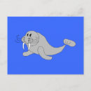 Zoek naar walrus briefkaarten Cartoon