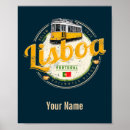 Zoek naar retro tram posters Lissabon