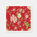 Recherche de motif oriental serviettes Rouge