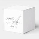 Recherche de boîtes de faveur Monogramme