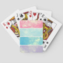 Recherche de aquarelle jeux de cartes Bleu