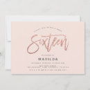 Recherche de princesse 16ans anniversaire invitations Élégant