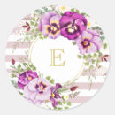 Recherche de rayures violettes autocollants Floral