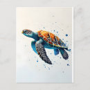 Recherche de tortues marines cartes postales De