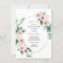 Recherche de gold frame baby shower invitations Rose