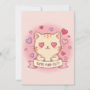 Recherche de chat kawaii vœux cartes Sucré