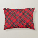 Recherche de noir rouge coussins Écossais