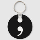 Zoek naar puntkomma sleutelhangers Zwart wit