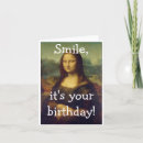 Recherche de mona lisa vœux cartes Célèbre