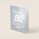 Recherche de 80th anniversaire cartes Élégant