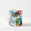 Recherche de motif abstrait moderne tasses Turquoise