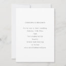 Recherche de moderne noir blanc invitations Minimaliste