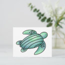 Recherche de peinture tortue cartes postales Bleu