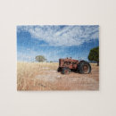 Recherche de camion rouge puzzles Rustique