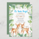 Recherche de woodland deer baby shower invitations Mignon