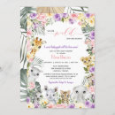 Recherche de animal baby shower fille invitations Safari