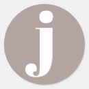 Recherche de monogrammes ronds autocollants Simple