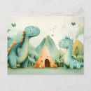Recherche de dinosaure mignon cartes postales Enfants