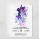Recherche de fairy tale anniversaire invitations Aquarelle