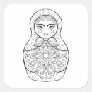 Recherche de poupées russes autocollants Matryoshka