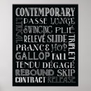 Recherche de dance posters Typographie