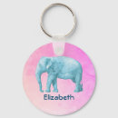 Recherche de éléphant bleu porteclés Aquarelle