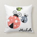 Recherche de coccinelles coussins Girly