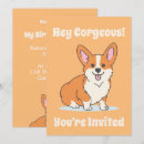 Recherche de corgi invitations Mignon