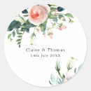 Recherche de blush floral mariage autocollants Élégant