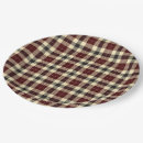 Recherche de tartan assiettes en papier Noir