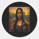 Recherche de mona lisa autocollants Histoire noire