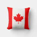 Recherche de symbole canadien coussins Rouge