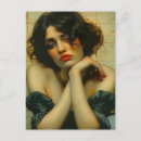 Recherche de visage de femme cartes postales Rétro