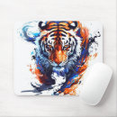 Recherche de tigre abstrait tapis souris Nature
