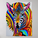 Zoek naar regenboog zebra posters Rainbow