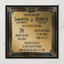 Recherche de great gatsby invitations Noir et or