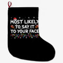 Recherche de drôle chaussette de noël Famille