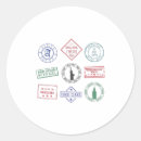 Recherche de timbres vintages autocollants Vacances
