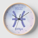 Recherche de pisces horloges Zodiaque